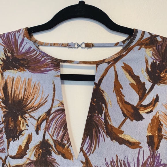 ❌ SOLD ELSEWHERE Blue floral dandelion mini dress - Picture 3 of 4